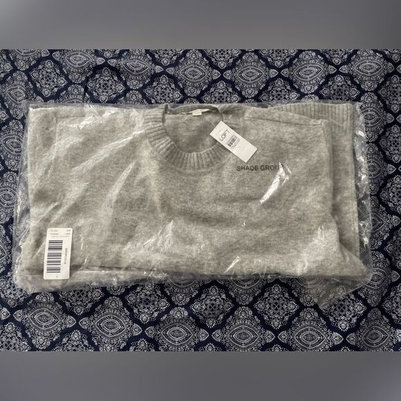 NWT LOFT Everyday Lofty Crew Sweater Grey Size LRG - Picture 2 of 4